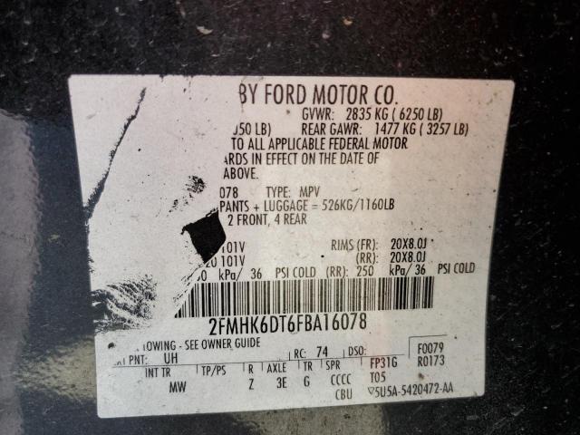 2FMHK6DT6FBA16078 | 2015 FORD FLEX LIMIT