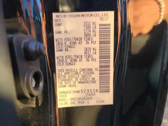 1N6AA1CJXHN573558 Nissan TITAN S