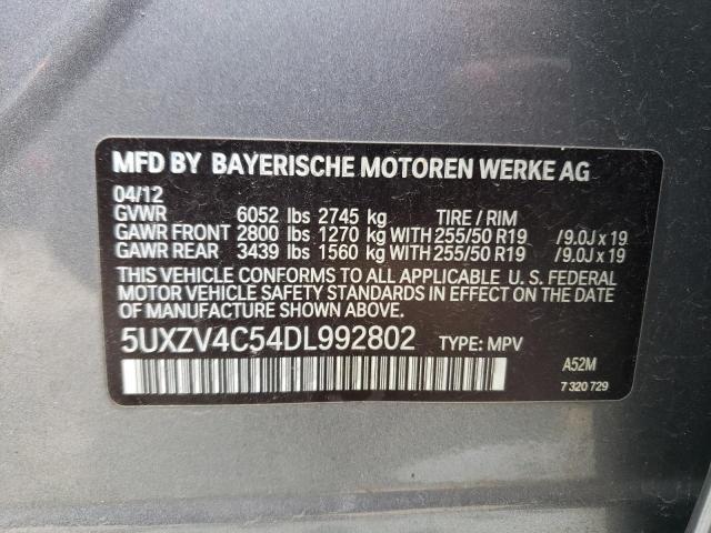 VIN 5UXZV4C54DL992802 2013 BMW X5, Xdrive35I no.13