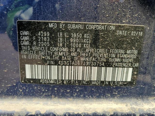4S3GTAD67J3733754 Subaru Impreza Premium Plus