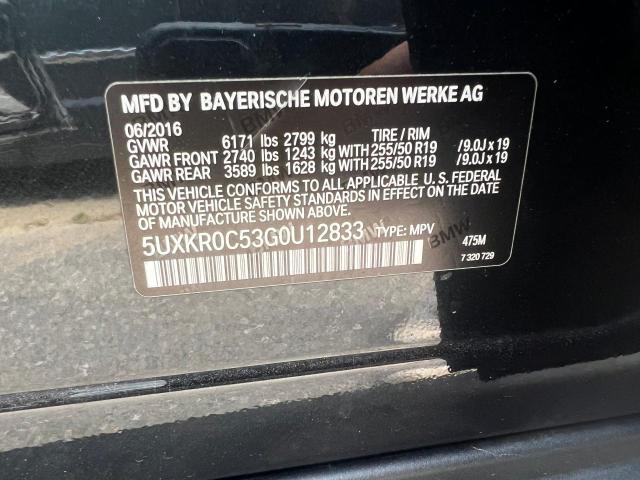 5UXKR0C53G0U12833 2016 BMW X5, photo no. 10