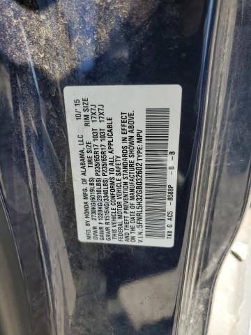 5FNRL5H32GB032602 2016 HONDA ODYSSEY, photo no. 13