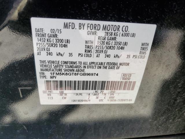 1FM5K8GT8FGB96974 Ford EXPLORER SPORT