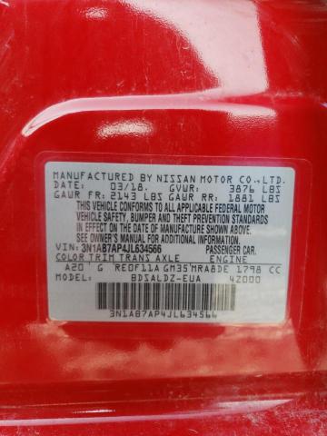 2018 NISSAN SENTRA S - 3N1AB7AP4JL634566