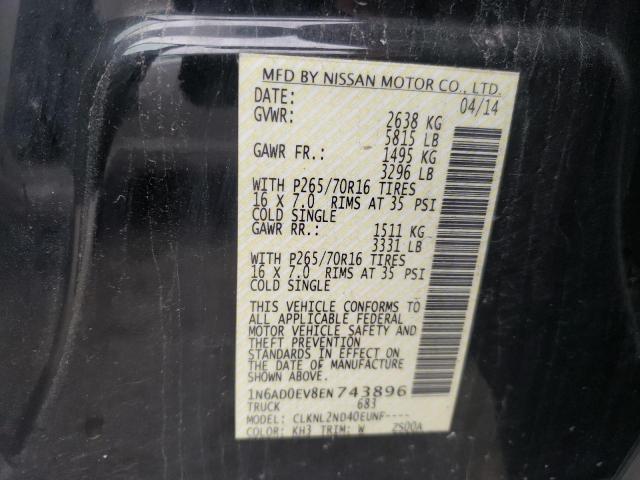 1N6AD0EV8EN743896 Nissan FRONTIER S