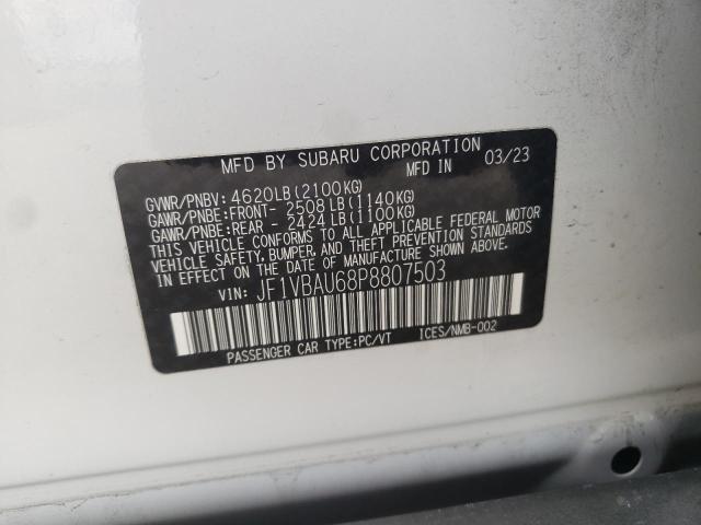 2023 SUBARU WRX GT JF1VBAU68P8807503