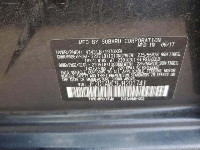 JF2GTAMC9JH201741 Subaru Crosstrek Limited