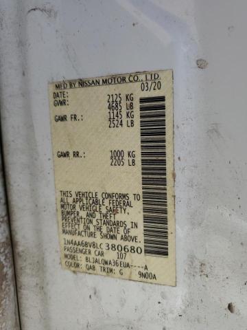 1N4AA6BV8LC380680 Nissan MAXIMA S