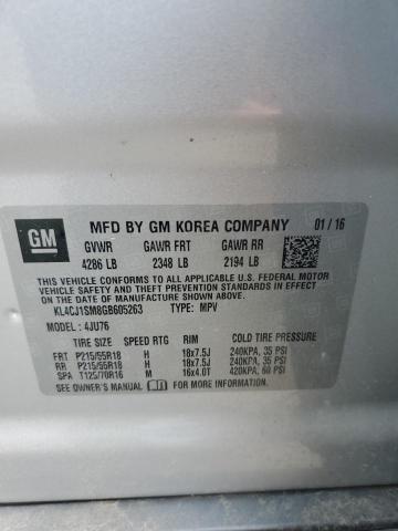 KL4CJ1SM8GB605263 Buick Encore Sport Touring