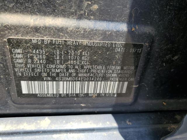 4S3BMBD64E3014240 Subaru Legacy 2.5i Premium