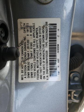 2HGFC1E56HH705339 Honda CIVIC SI