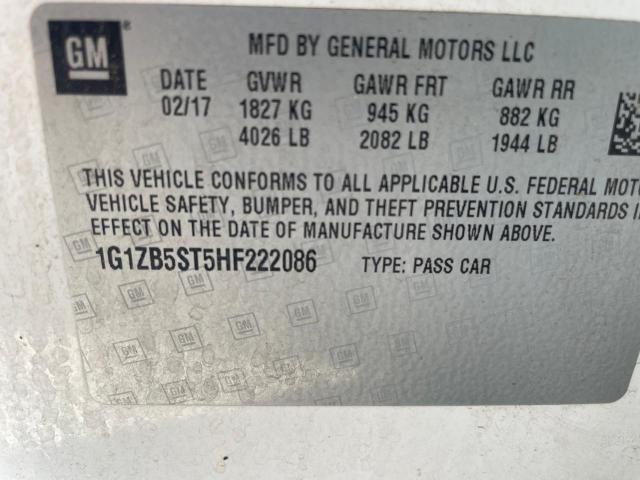 1G1ZB5ST5HF222086 Chevrolet MALIBU LS