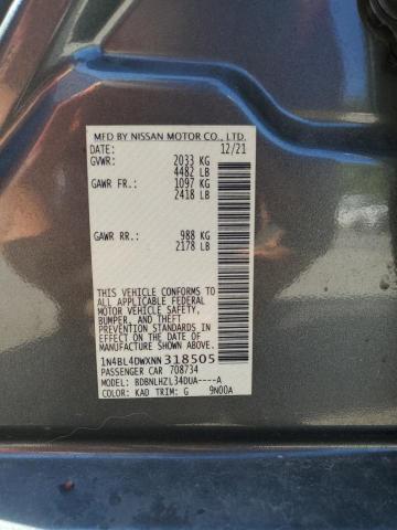 1N4BL4DWXNN318505 Nissan ALTIMA SV