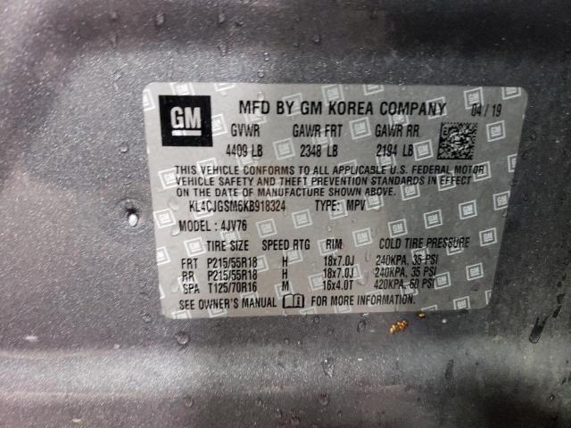 KL4CJGSM6KB918324 2019 BUICK ENCORE, photo no. 12