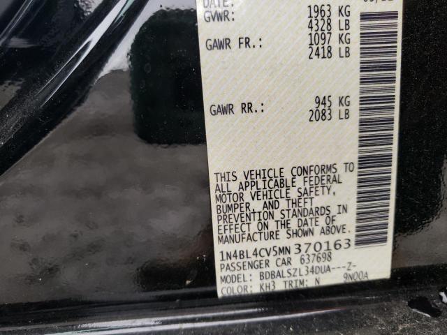 1N4BL4CV5MN370163 Nissan ALTIMA SR