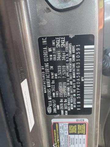 5XYPKDA58HG310591 KIA SORENTO SX