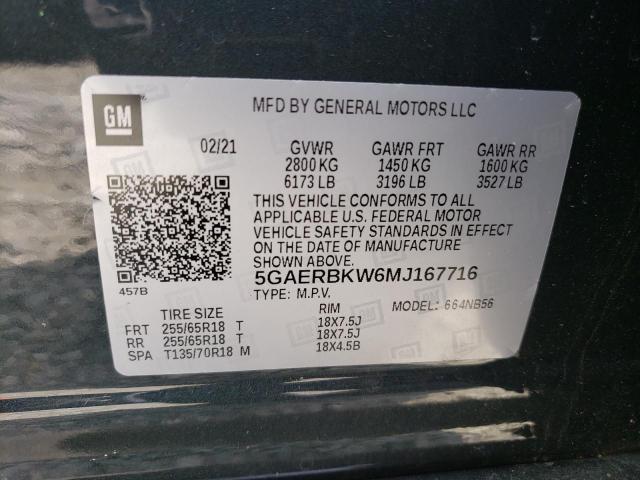 5GAERBKW6MJ167716 Buick Enclave Essence