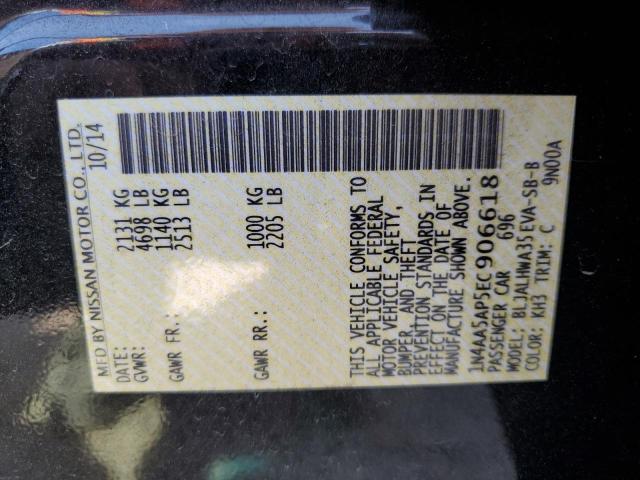 1N4AA5AP5EC906618 Nissan MAXIMA S