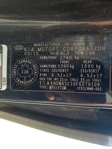 2015 KIA SEDONA L - KNDMA5C10F6079109
