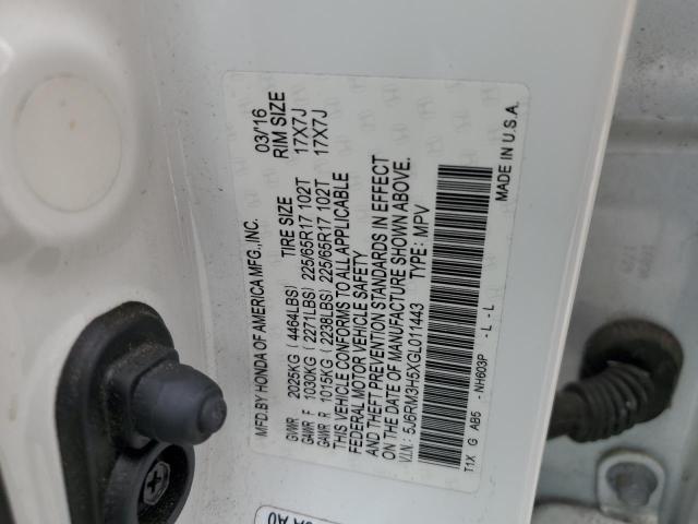 5J6RM3H5XGL011443 Honda CR-V EX