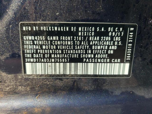 2018 VOLKSWAGEN GOLF SPORT - 3VWD17AU3JM755857