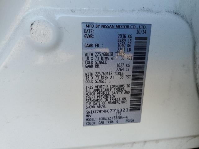 5N1AT2MT4FC775321 Nissan ROGUE S