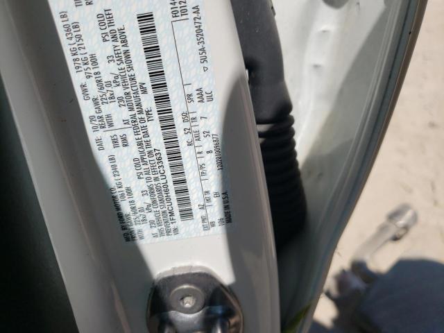 1FMCU0H60LUC33637 Ford ESCAPE SEL