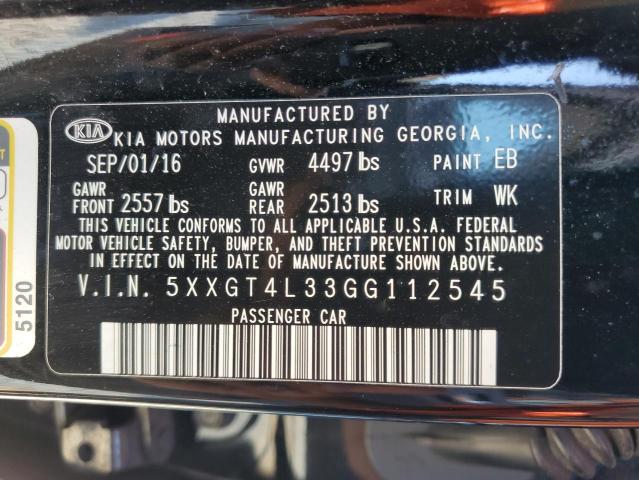 5XXGT4L33GG112545 KIA Optima Lx