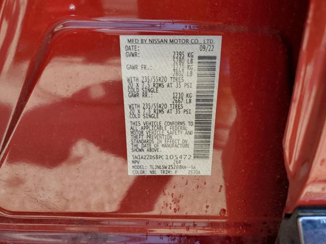 5N1AZ2DS8PC105472 Nissan Murano Platinum