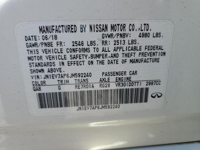 JN1EV7AP6JM592240 Infiniti Q50 LUXE