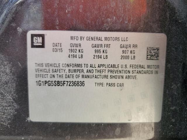 2015 CHEVROLET CRUZE LTZ - 1G1PG5SB5F7236836
