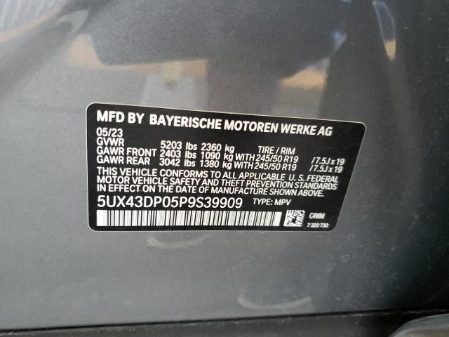 5UX43DP05P9S39909 2023 BMW X3, photo no. 10