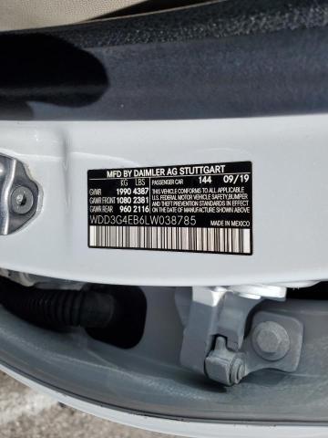 WDD3G4EB6LW038785 Mercedes-Benz A 220