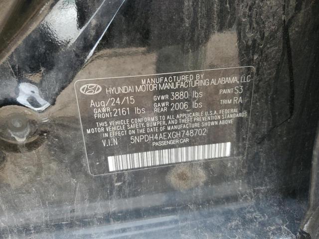 2016 HYUNDAI ELANTRA SE - 5NPDH4AEXGH748702