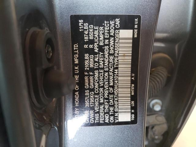 SHHFK7H50HU410144 Honda CIVIC EX