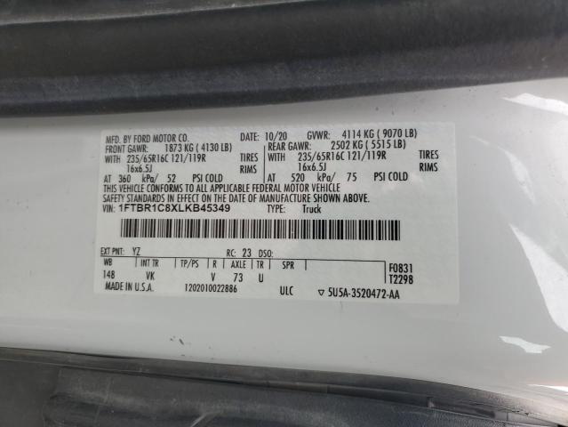 1FTBR1C8XLKB45349 Ford Transit T-250