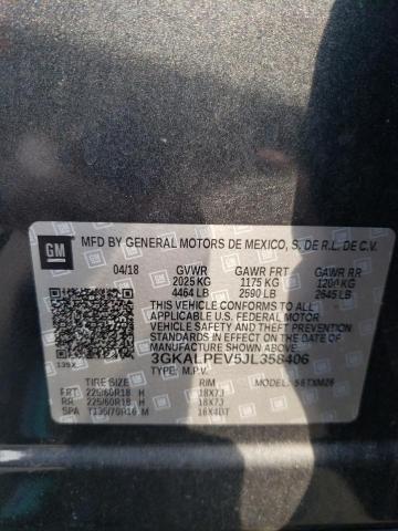 3GKALPEV5JL358406 | 2018 GMC TERRAIN SL
