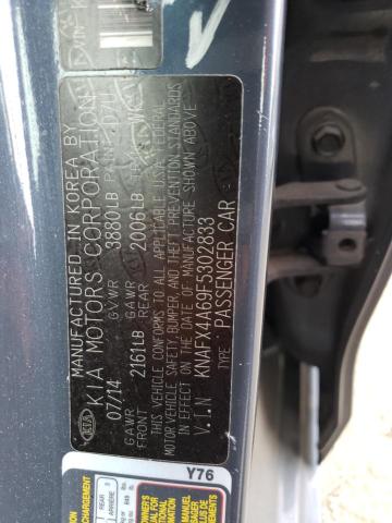 KNAFX4A69F5302833 KIA FORTE LX