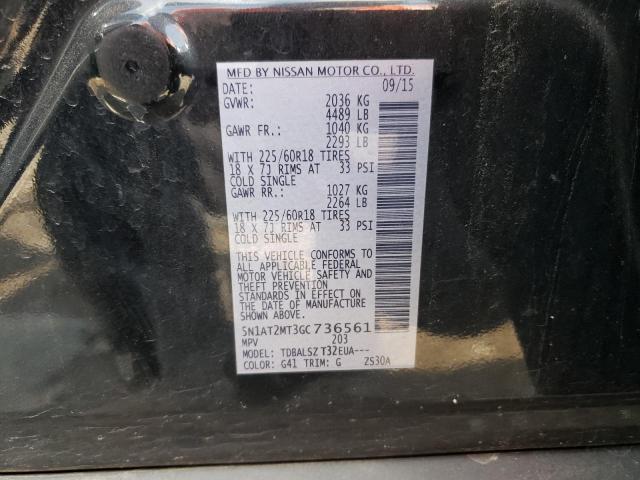 5N1AT2MT3GC736561 Nissan ROGUE S