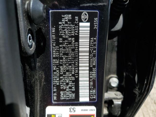 4T1K61AK6LU399499 Toyota Camry XSE 12