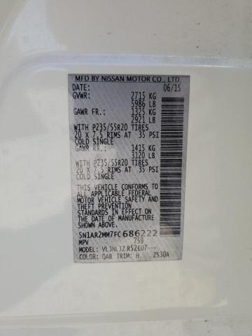 5N1AR2MM7FC686222 Nissan Pathfinder S