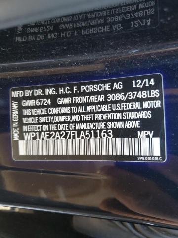 2015 PORSCHE CAYENNE SE - WP1AE2A27FLA51163