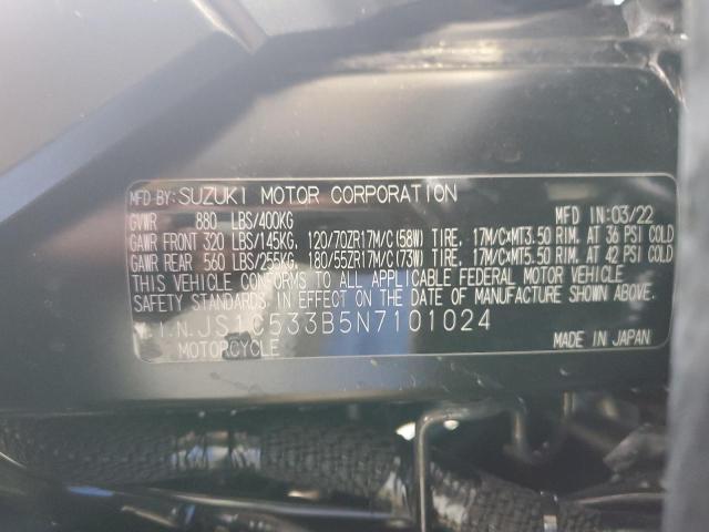 2022 SUZUKI GSX-S750 M - JS1C533B5N7101024