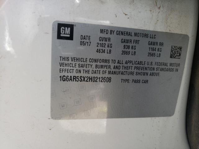 1G6AR5SX2H0212608 Cadillac CTS LUXURY