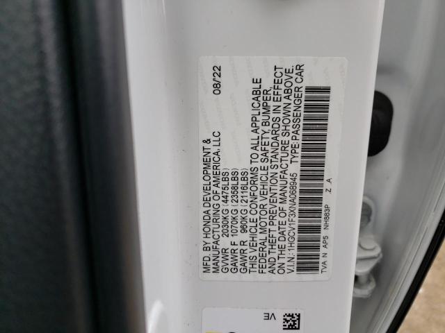 1HGCV1F3XNA068945 Honda Accord Sport