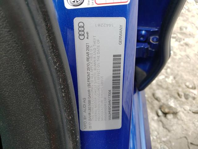 2017 AUDI S6 PRESTIG WAUHFAFC4HN117004
