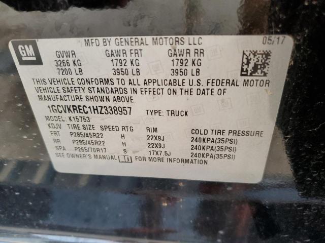 2017 CHEVROLET 1500 SILVE - 1GCVKREC1HZ338957