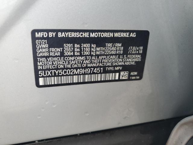 5UXTY5C02M9H97451 BMW X3 XDRIVE3 12