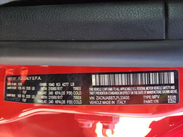 ZACNJABB7LPL33430 Jeep Renegade Latitude