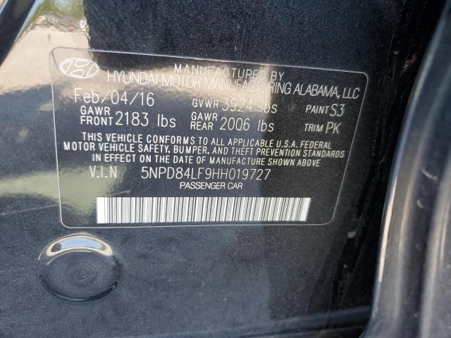 5NPD84LF9HH019727 Hyundai ELANTRA SE